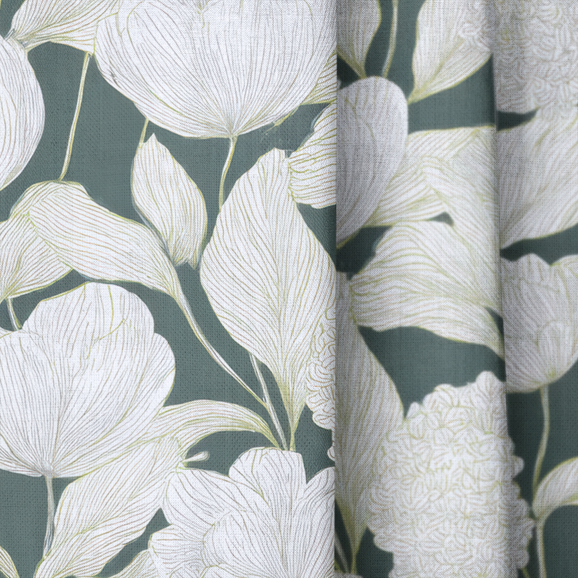 Folklore Cabins - Drapery — close up