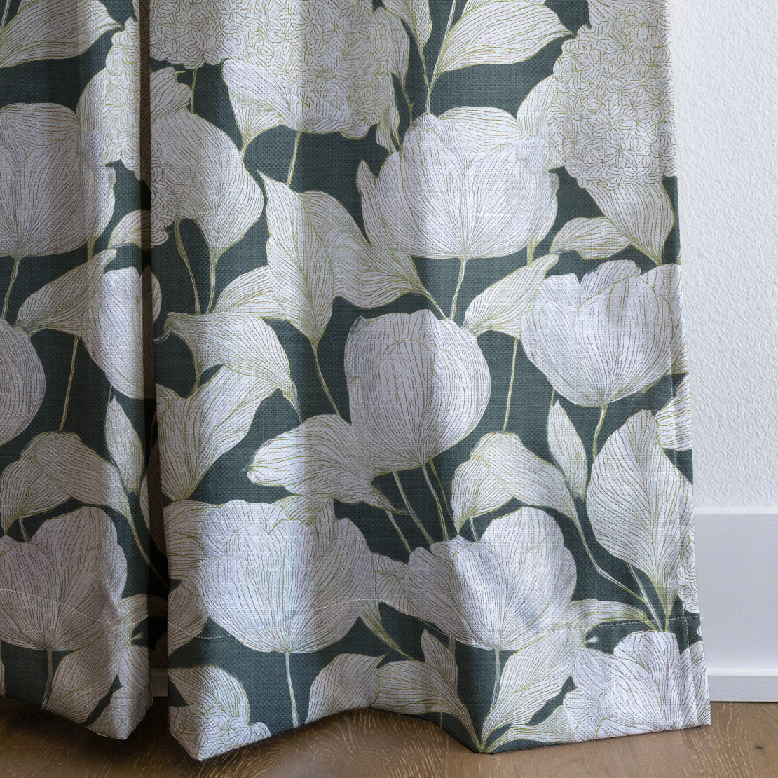 Folklore Cabins - Drapery — corner closeup