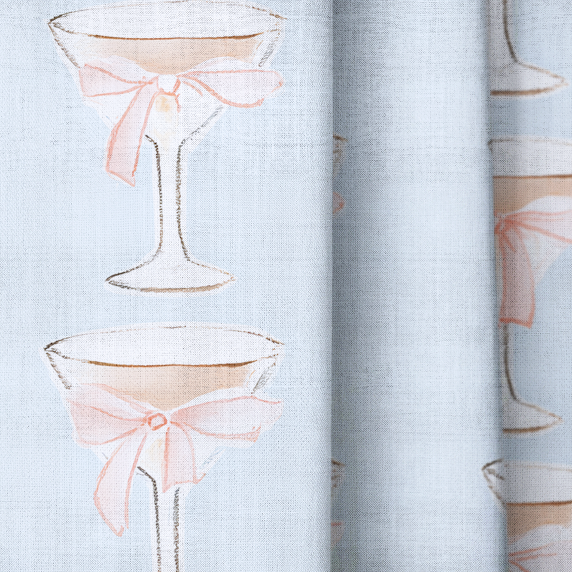 Bow-Tini - Drapery — close up