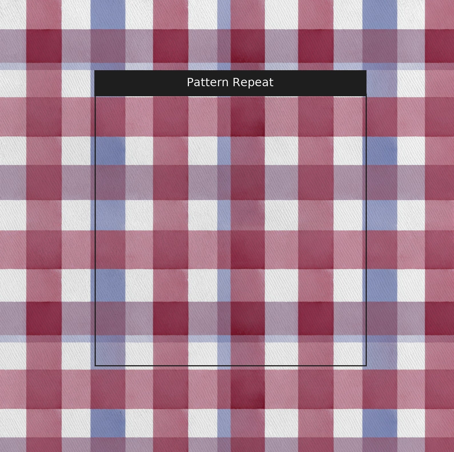 Brighton Plaid Fabric by the Yard — pattern repeat