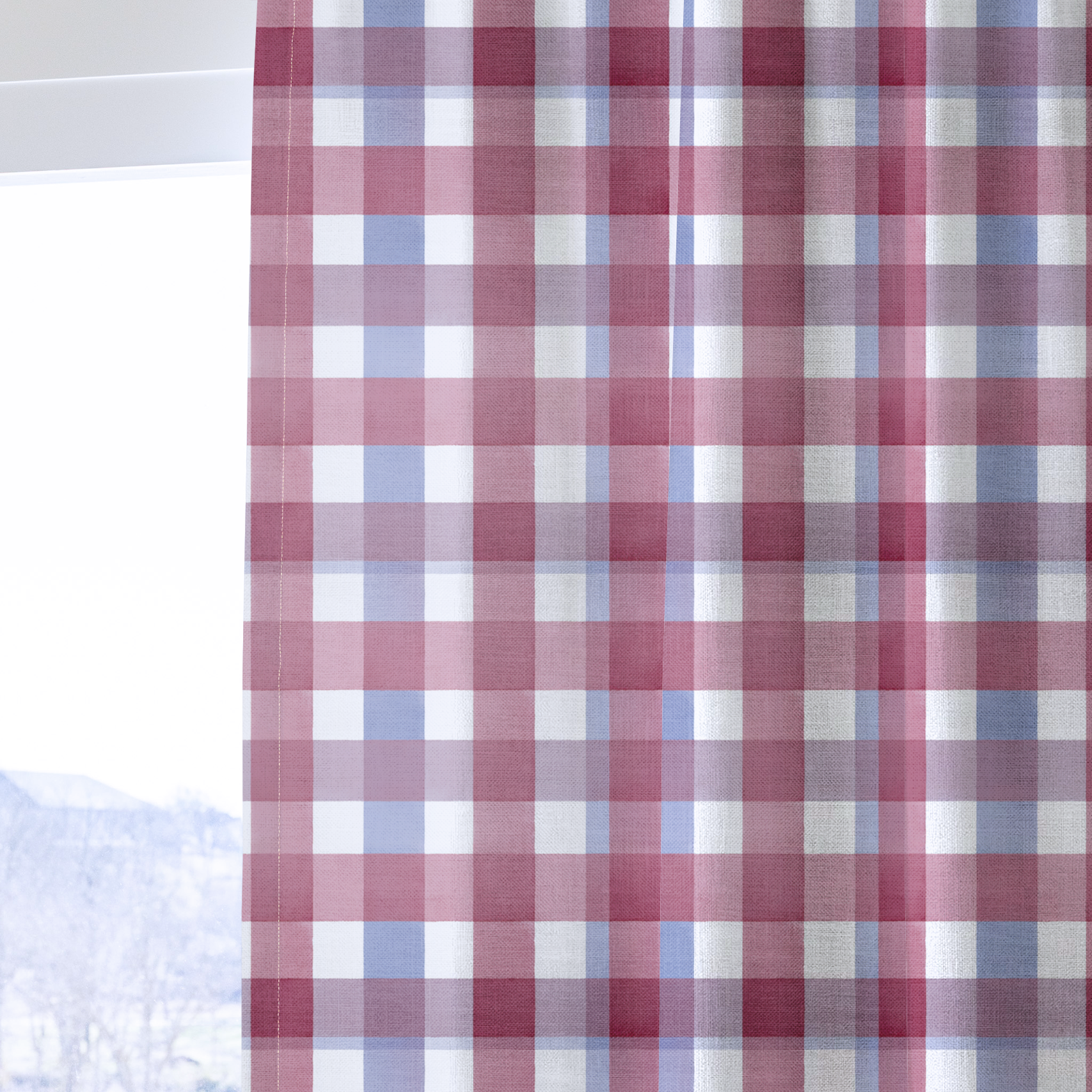 Brighton Plaid - Drapery — one panel
