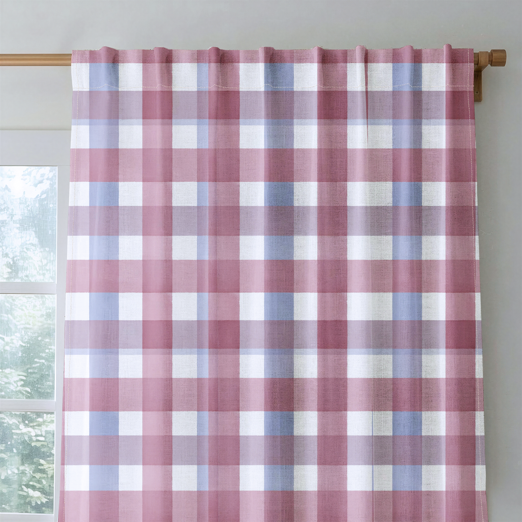 Brighton Plaid - Drapery — rod