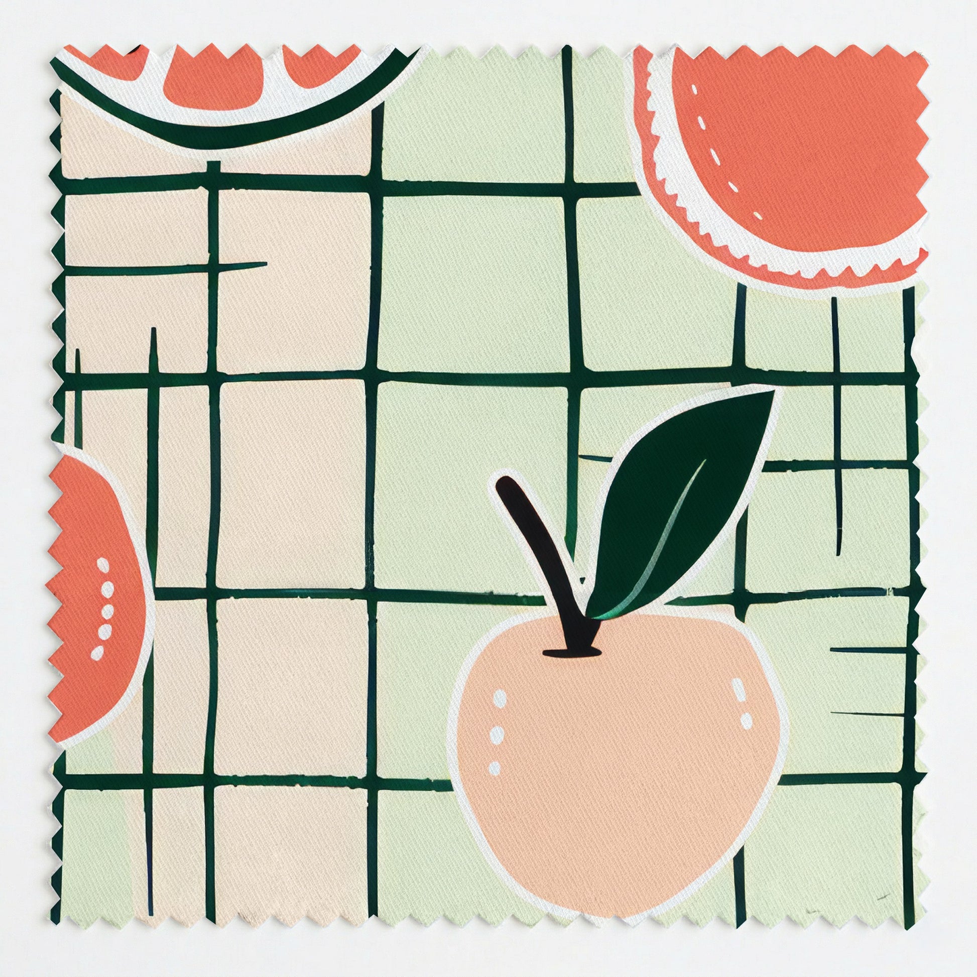 Sweet Citrus Squares Fabric by the Yard