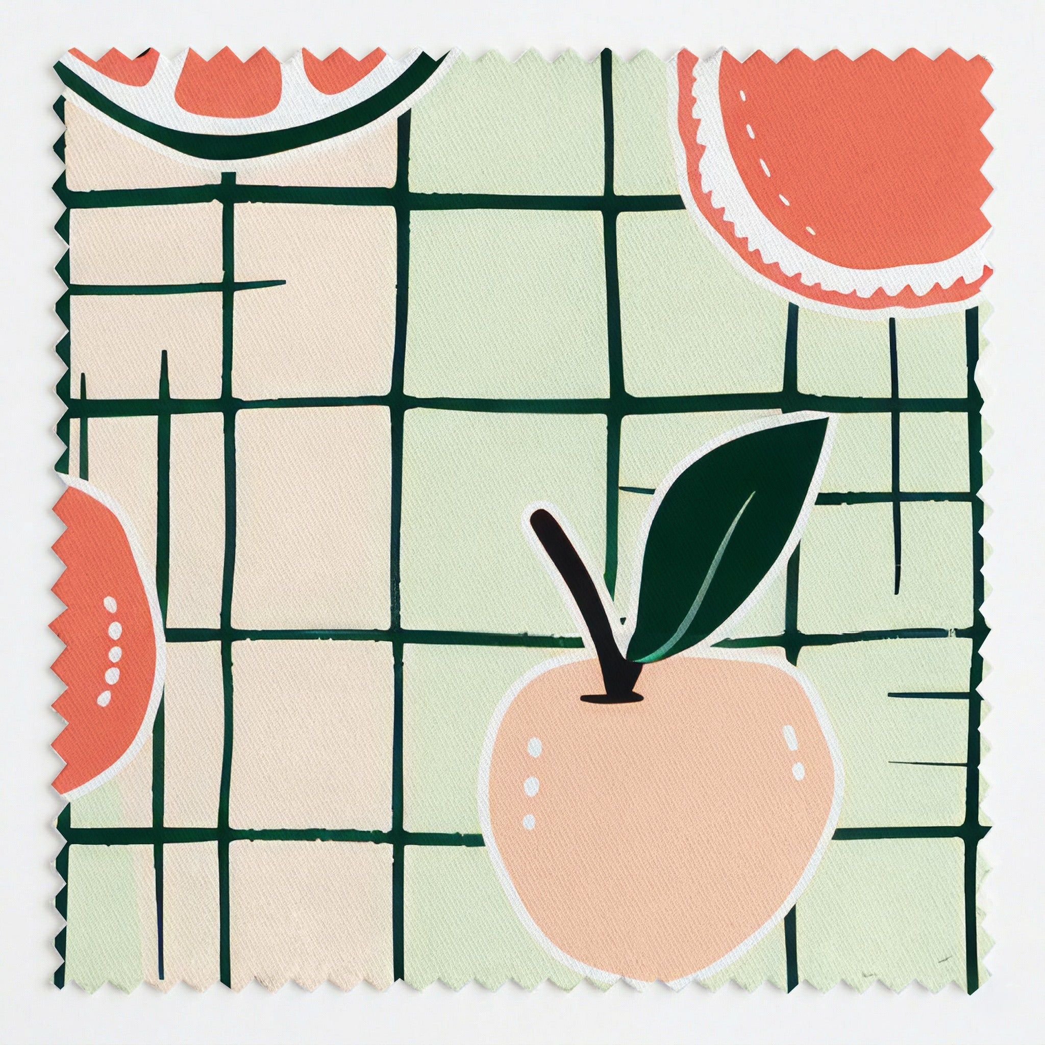 Sweet Citrus Squares Fabric by the Yard