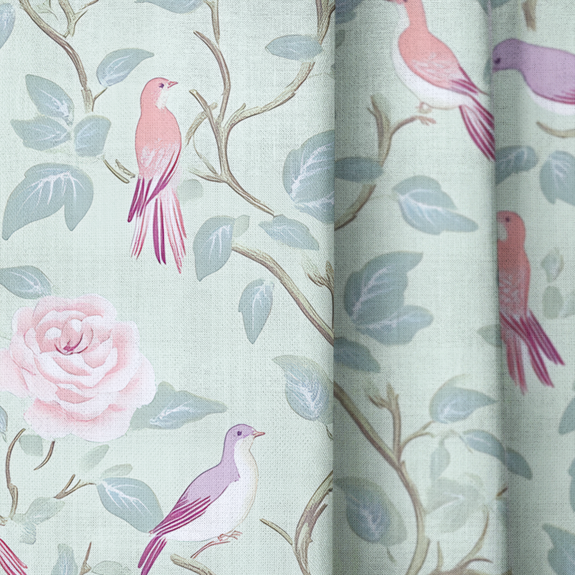 Chirp Charm - Drapery — close up