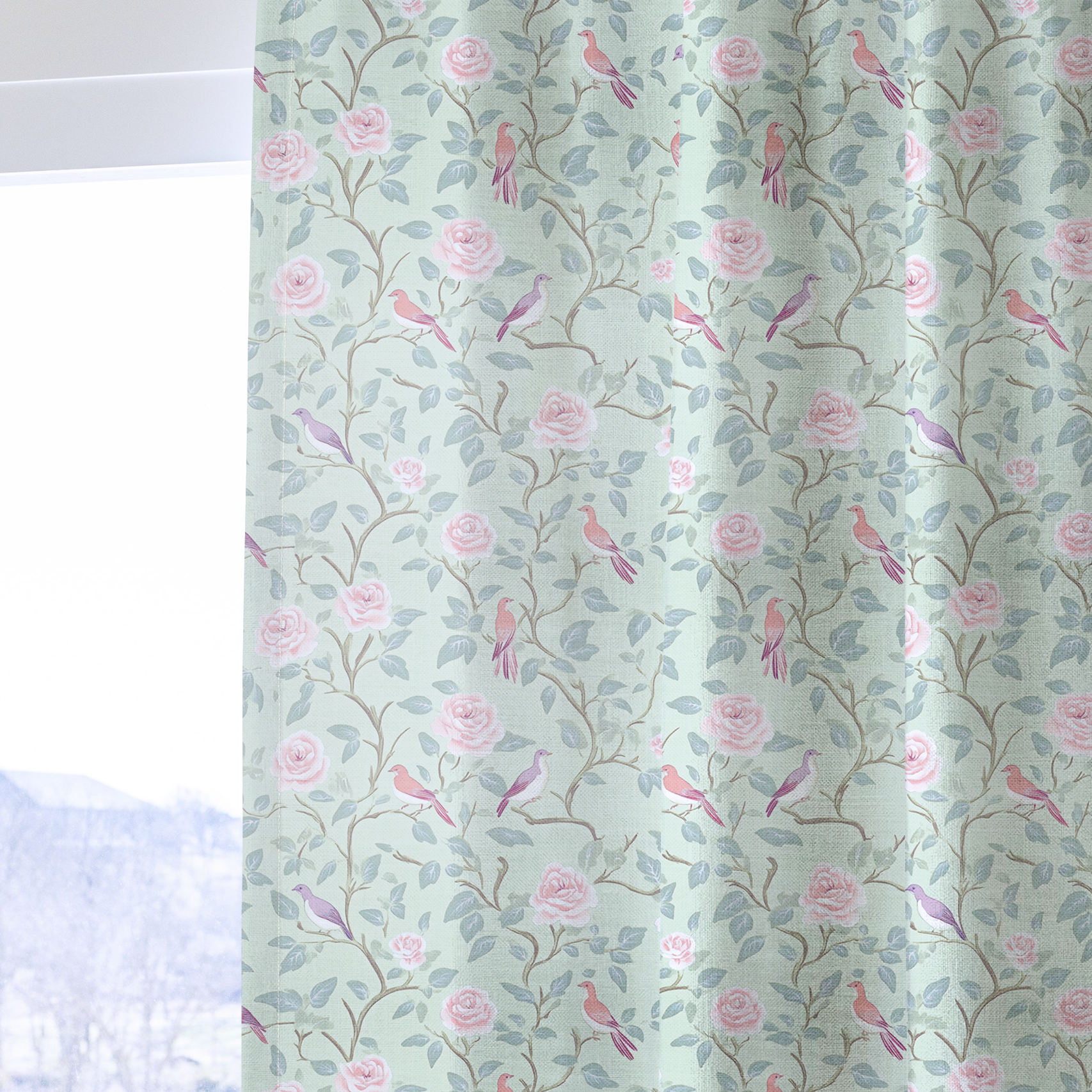 Chirp Charm - Drapery — one panel