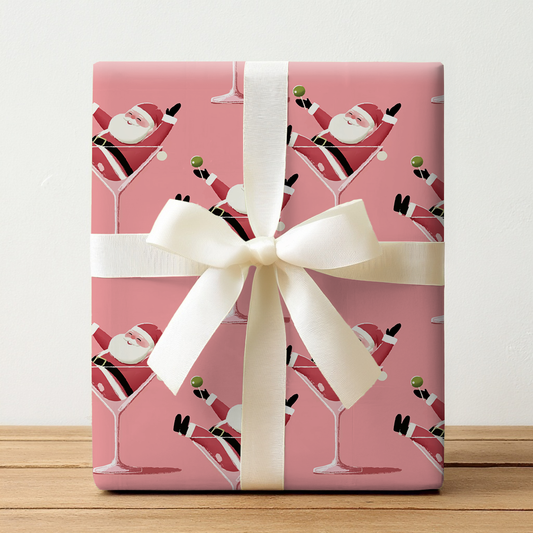 Santa-tini - Wrapping Paper