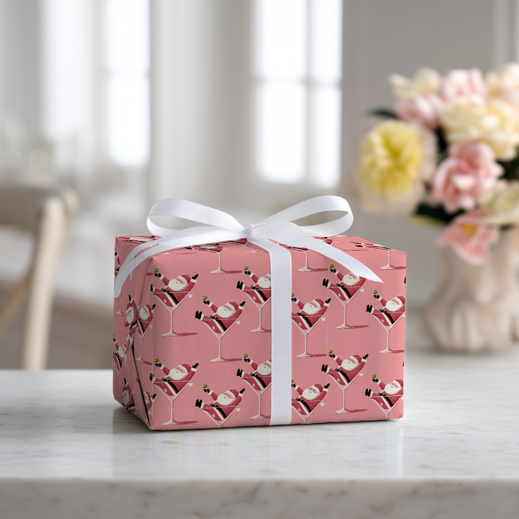 Santa-tini - Wrapping Paper
