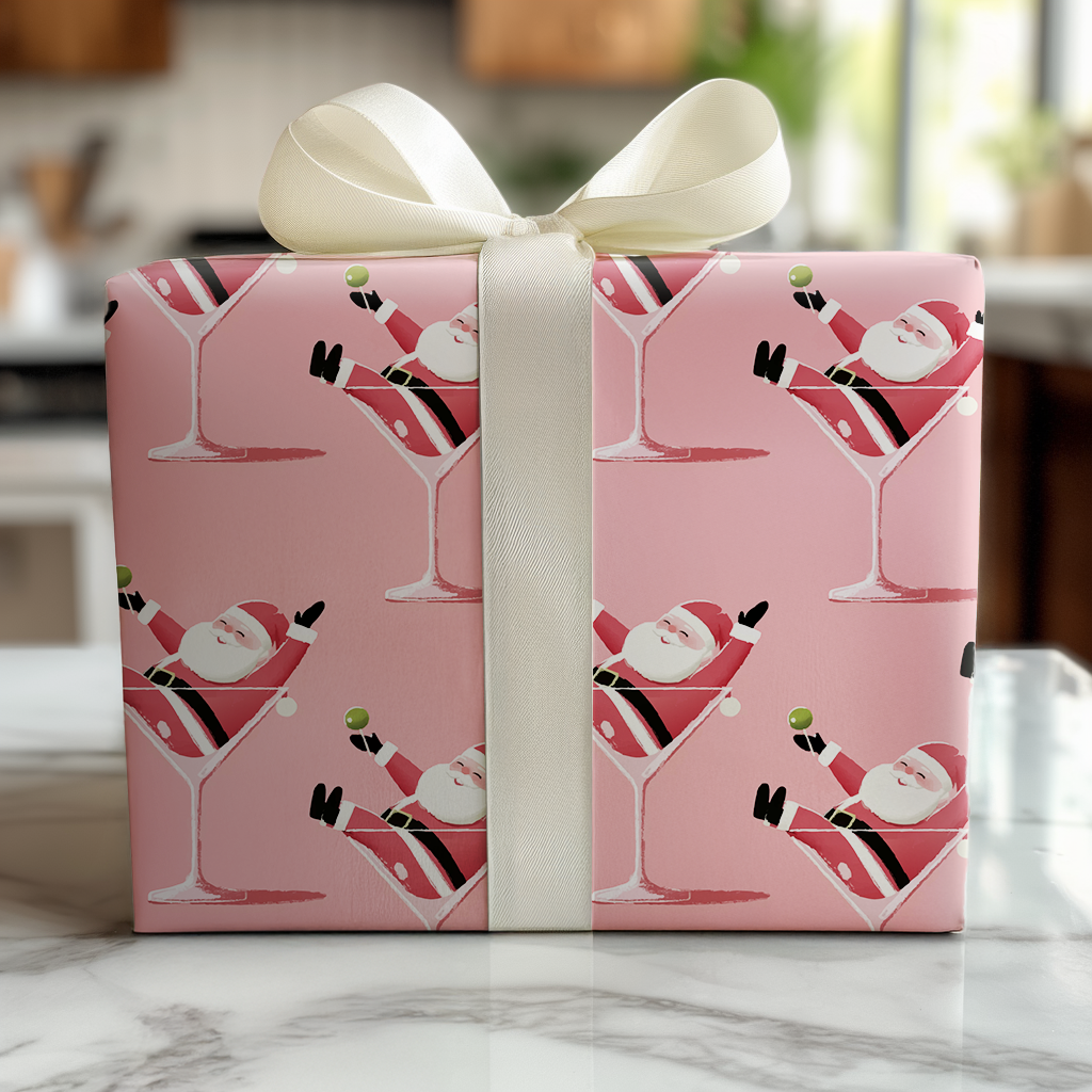 Santa-tini - Wrapping Paper