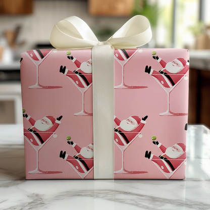 Santa-tini - Wrapping Paper