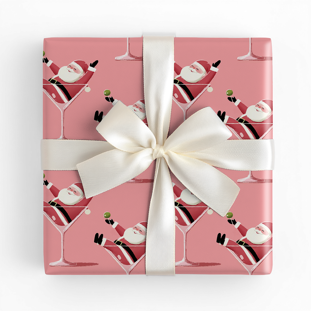 Santa-tini - Wrapping Paper