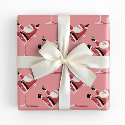 Santa-tini - Wrapping Paper