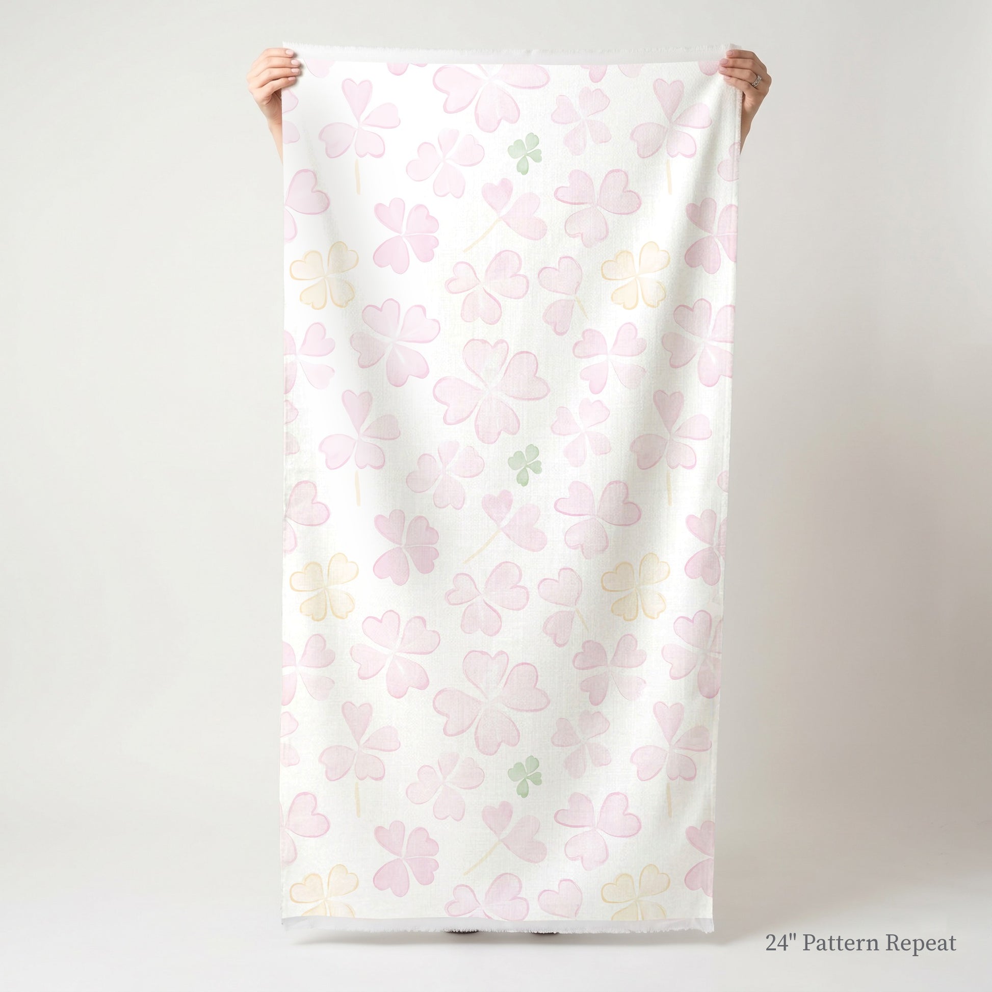 Blushing Shamrocks Fabric by the Yard
