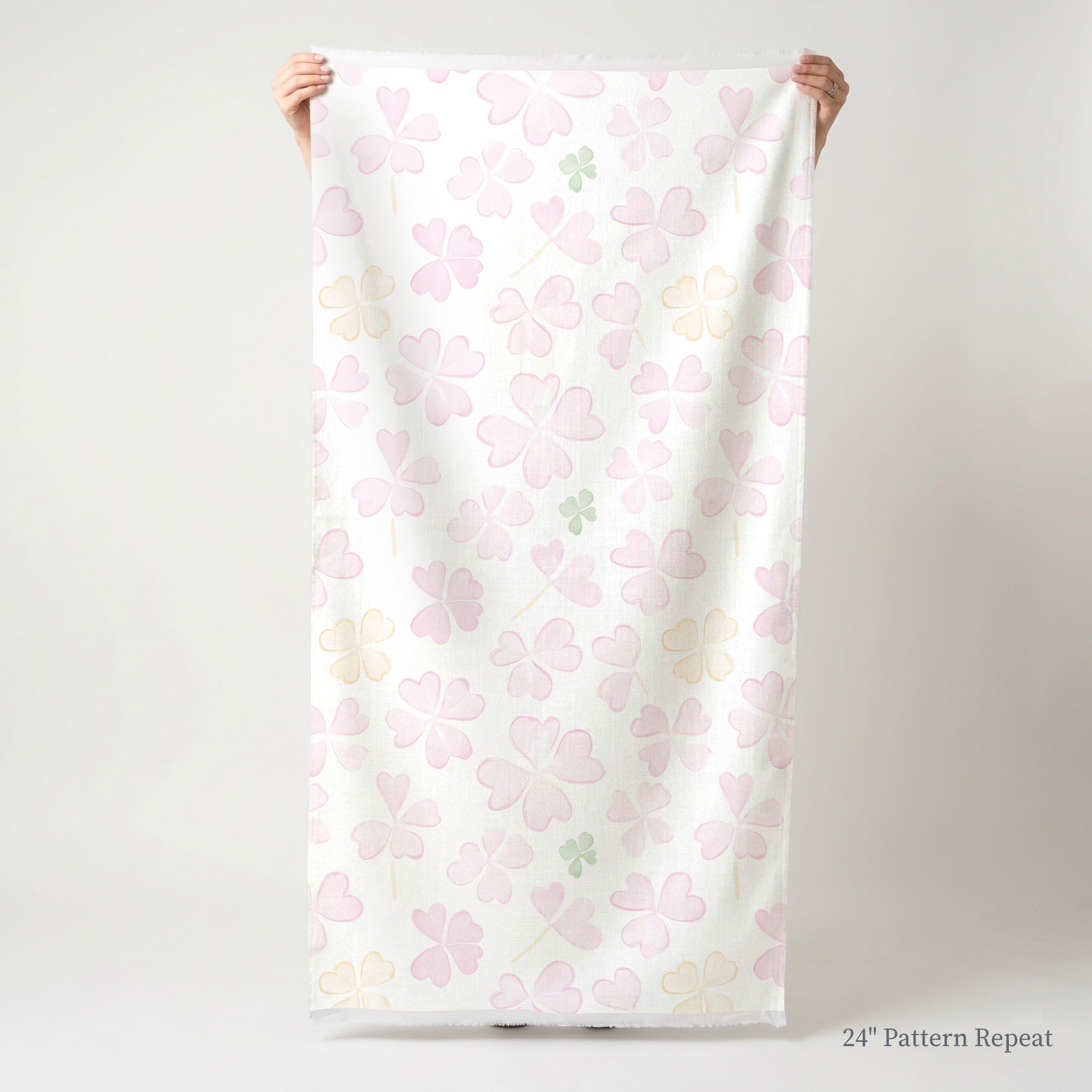 Blushing Shamrocks Fabric by the Yard