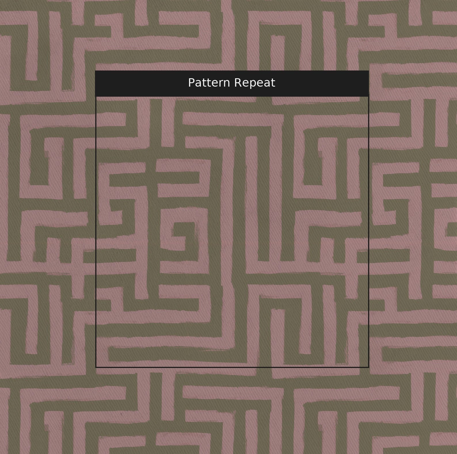 Kensington Maze Fabric by the Yard — pattern repeat