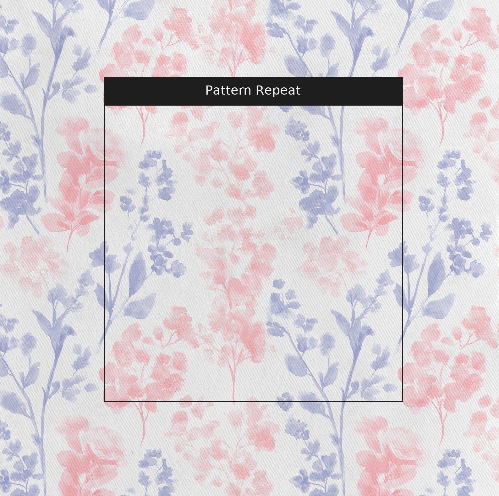 Violet Fabric by the Yard — pattern repeat