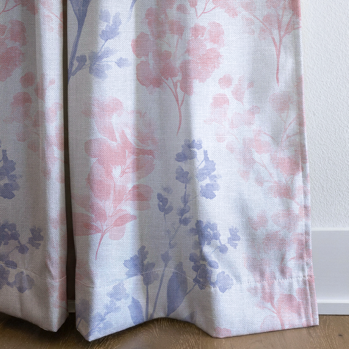 Violet - Drapery — corner closeup