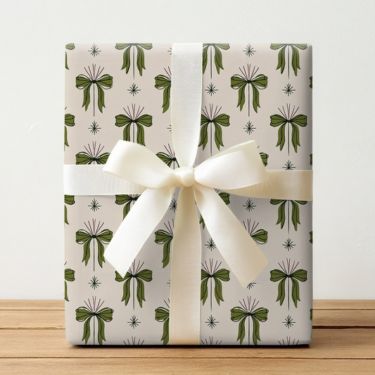 Holly Jolly Bows - Wrapping Paper