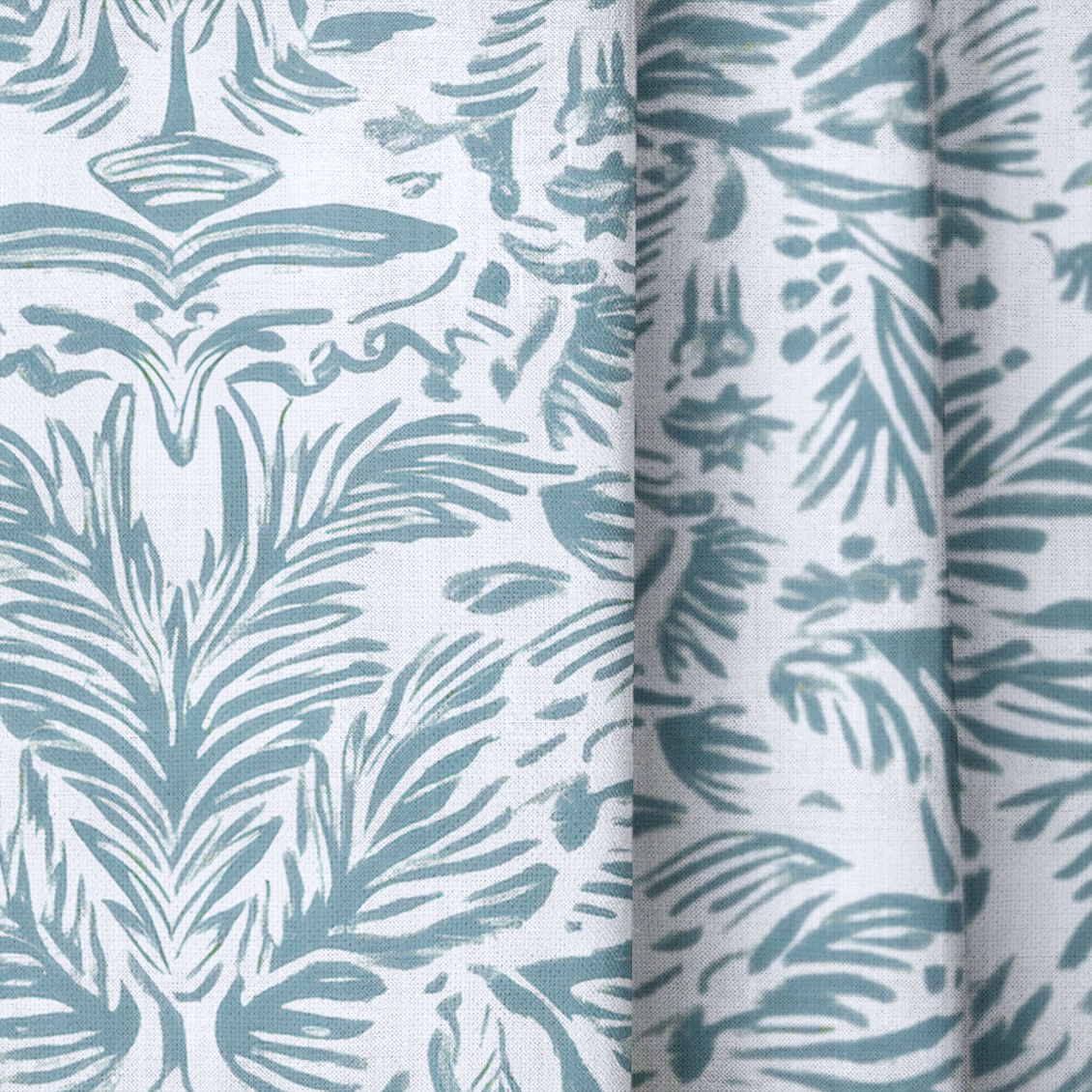 Miss Magnolia Blue - Drapery — close up