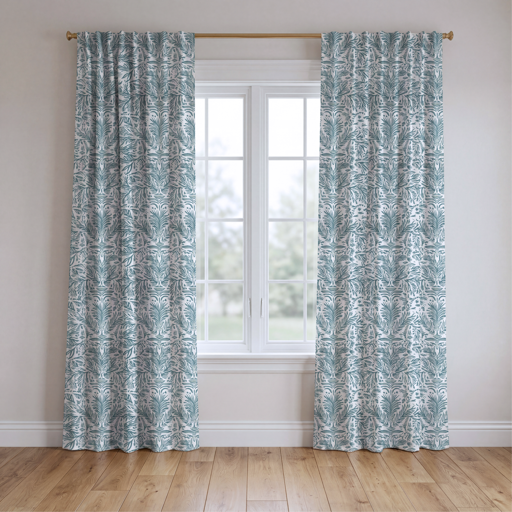 Miss Magnolia Blue - Drapery — two panels