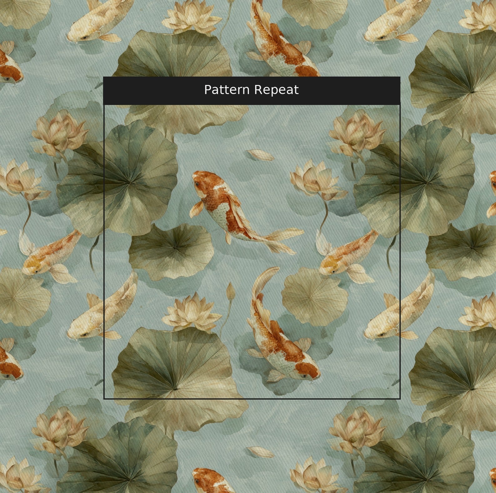 River Dance Fabric by the Yard — pattern repeat