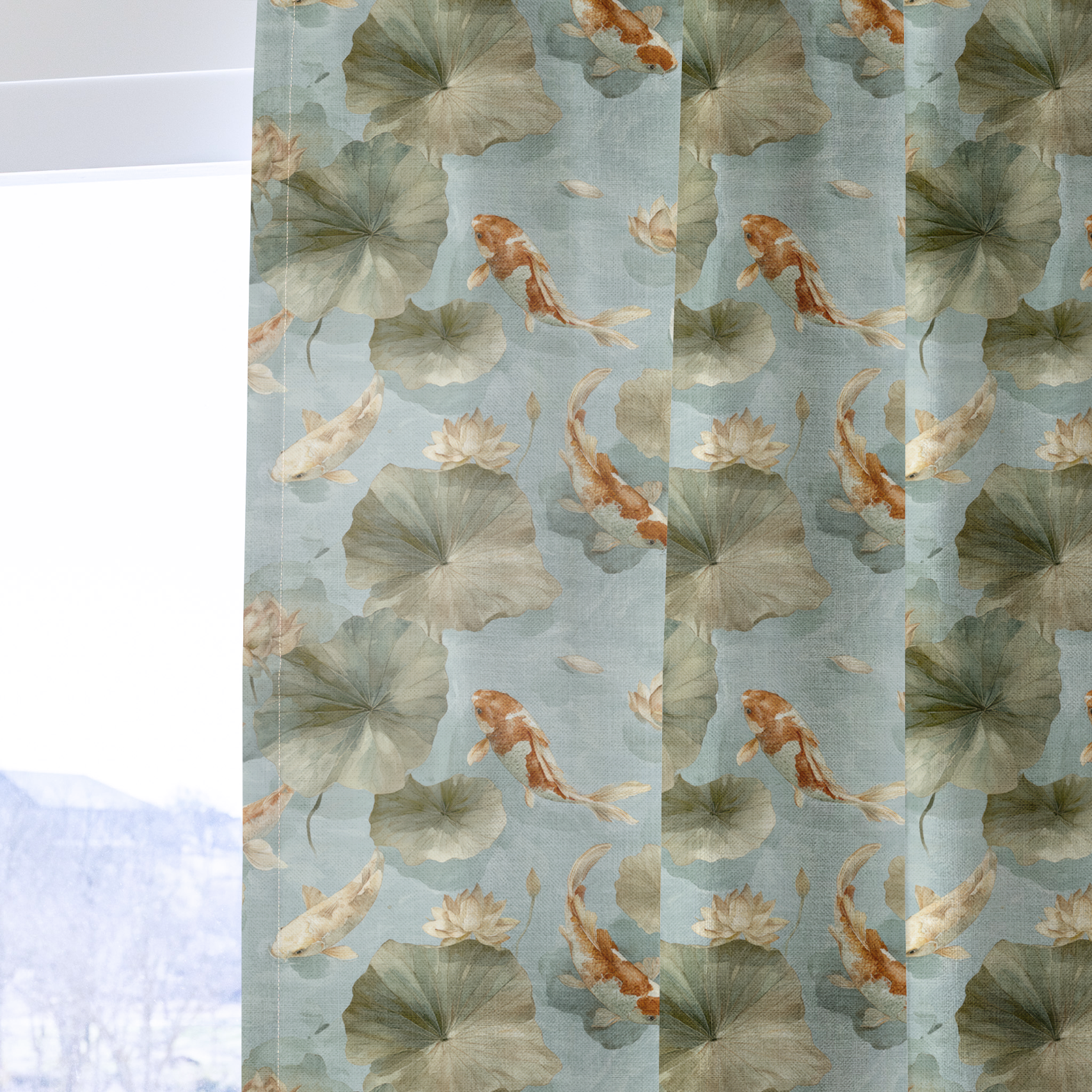 River Dance - Drapery — one panel