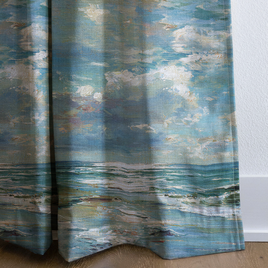 Ocean - Drapery — corner closeup
