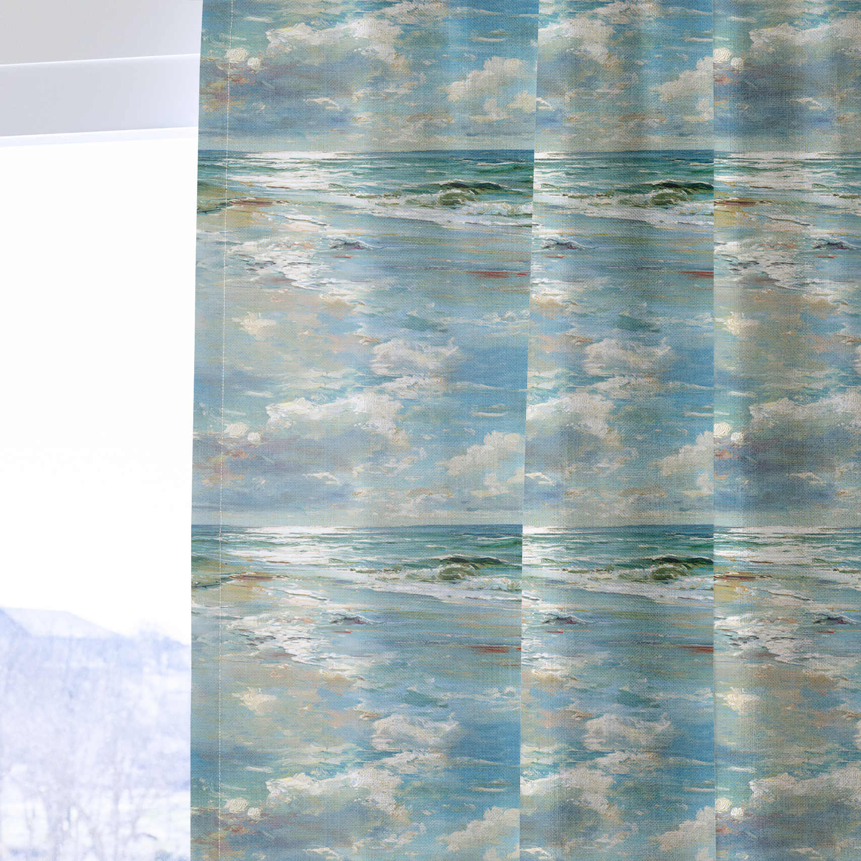 Ocean - Drapery — one panel