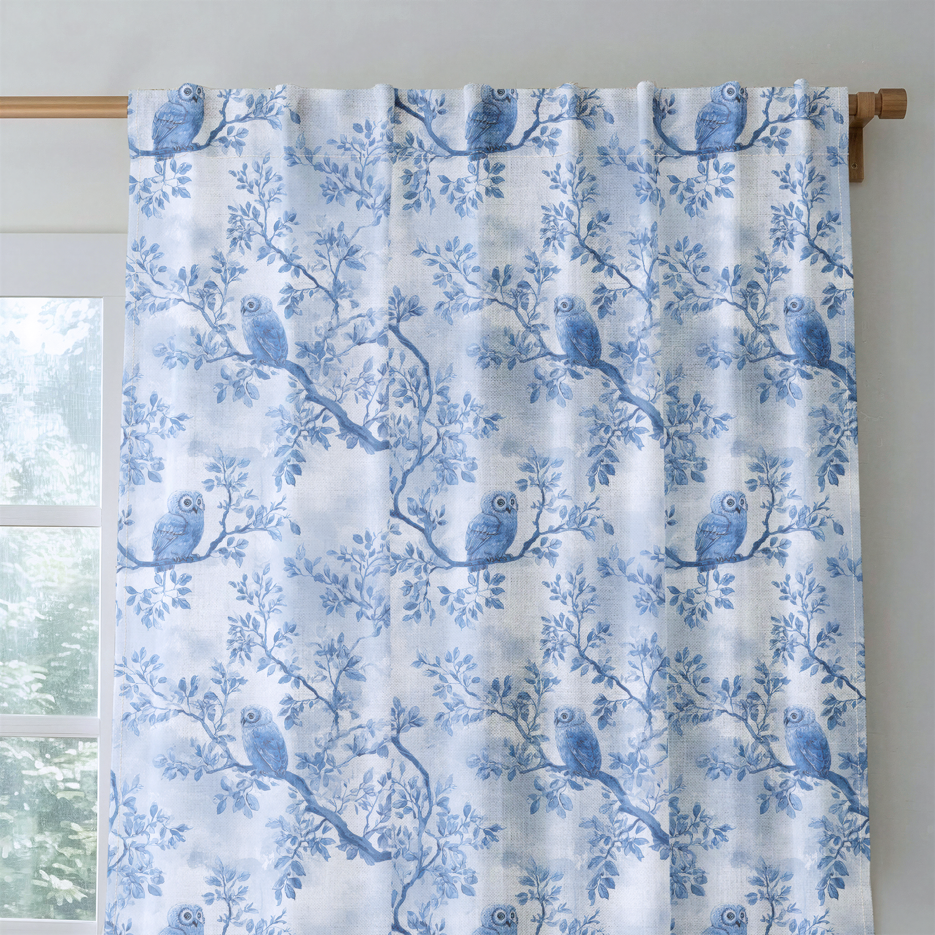 Owl at Dusk - Drapery — rod