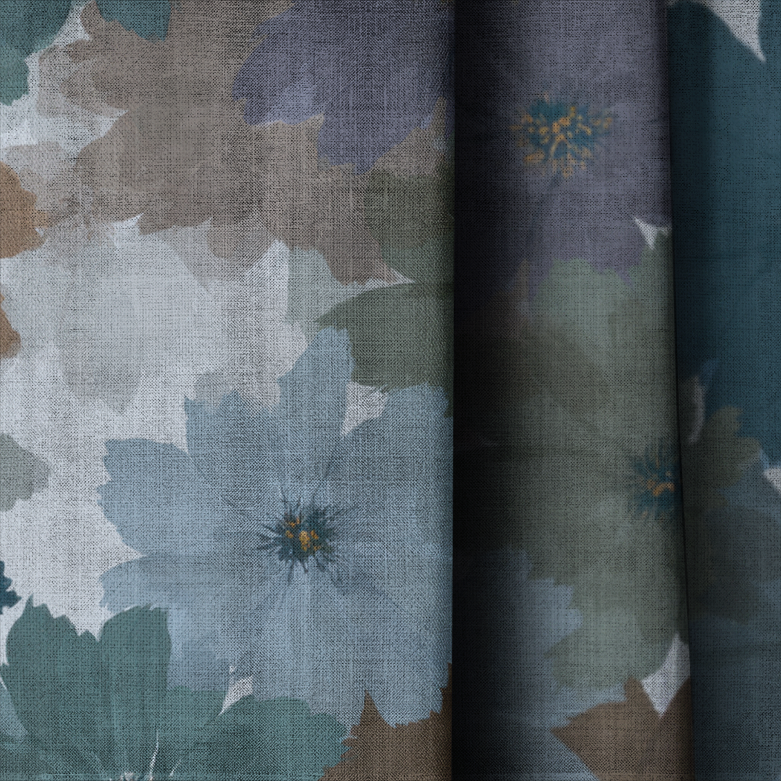 Twilight Petals - Drapery — close up