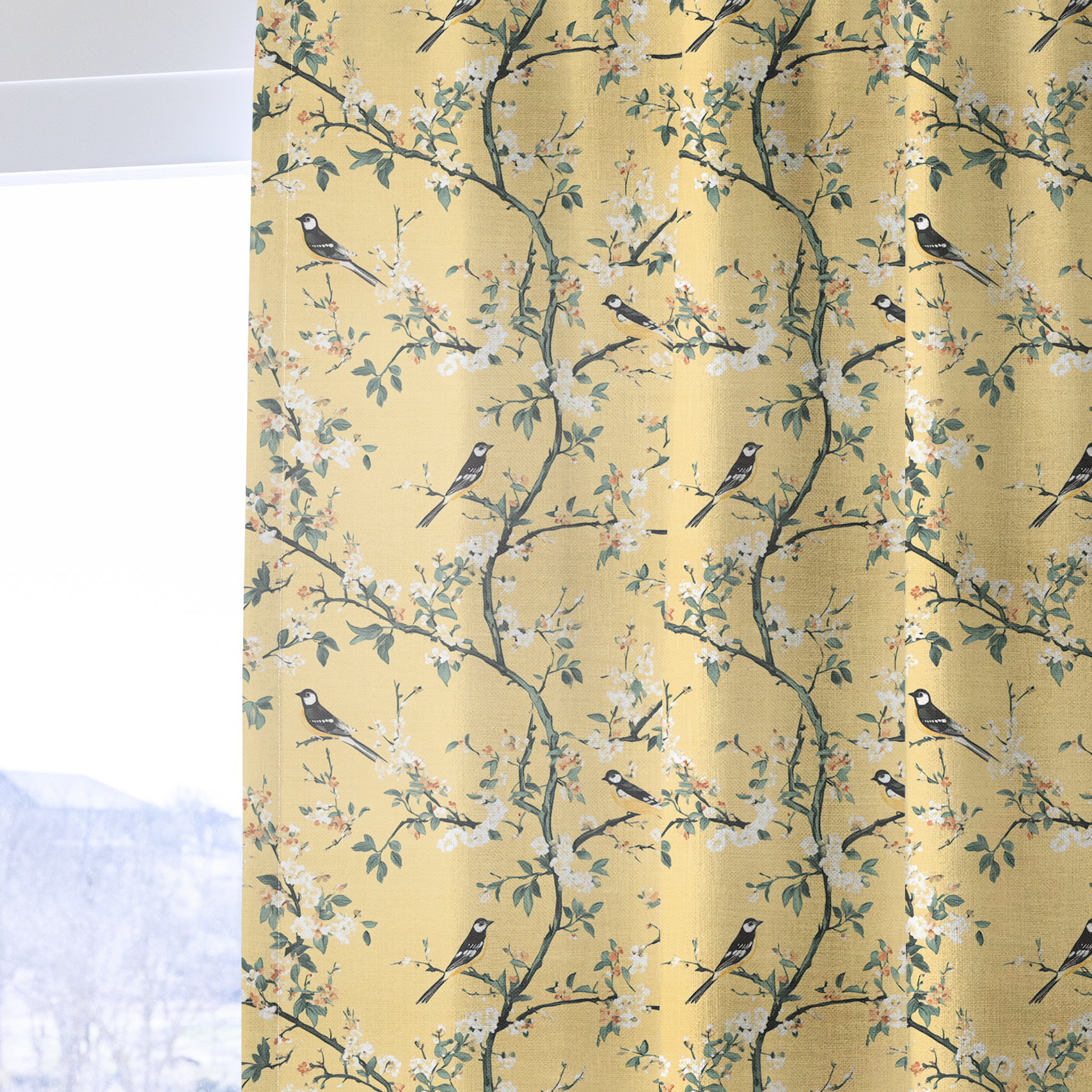 Birdsong - Drapery — one panel