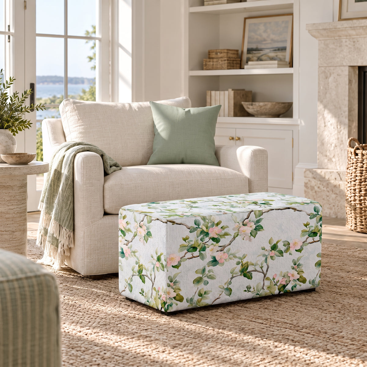 The Josephine Ottoman in Ainsley