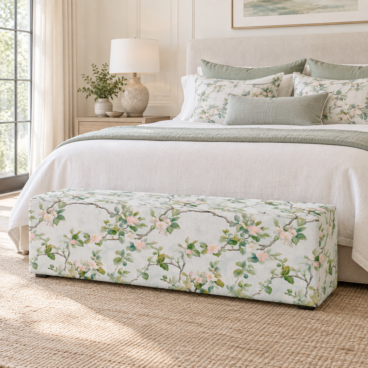 The Josephine Ottoman in Ainsley