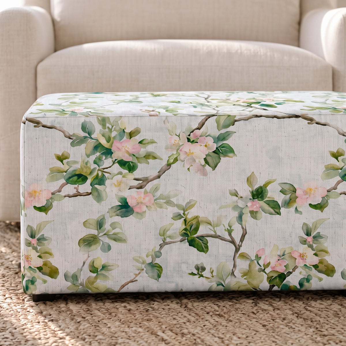 The Josephine Ottoman in Ainsley