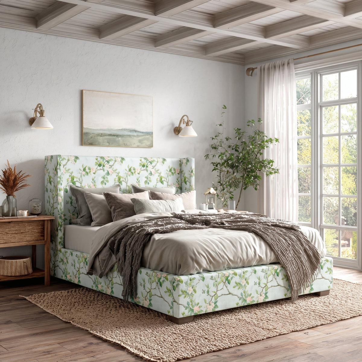 The Selene Bed in Ainsley - Lemon Park