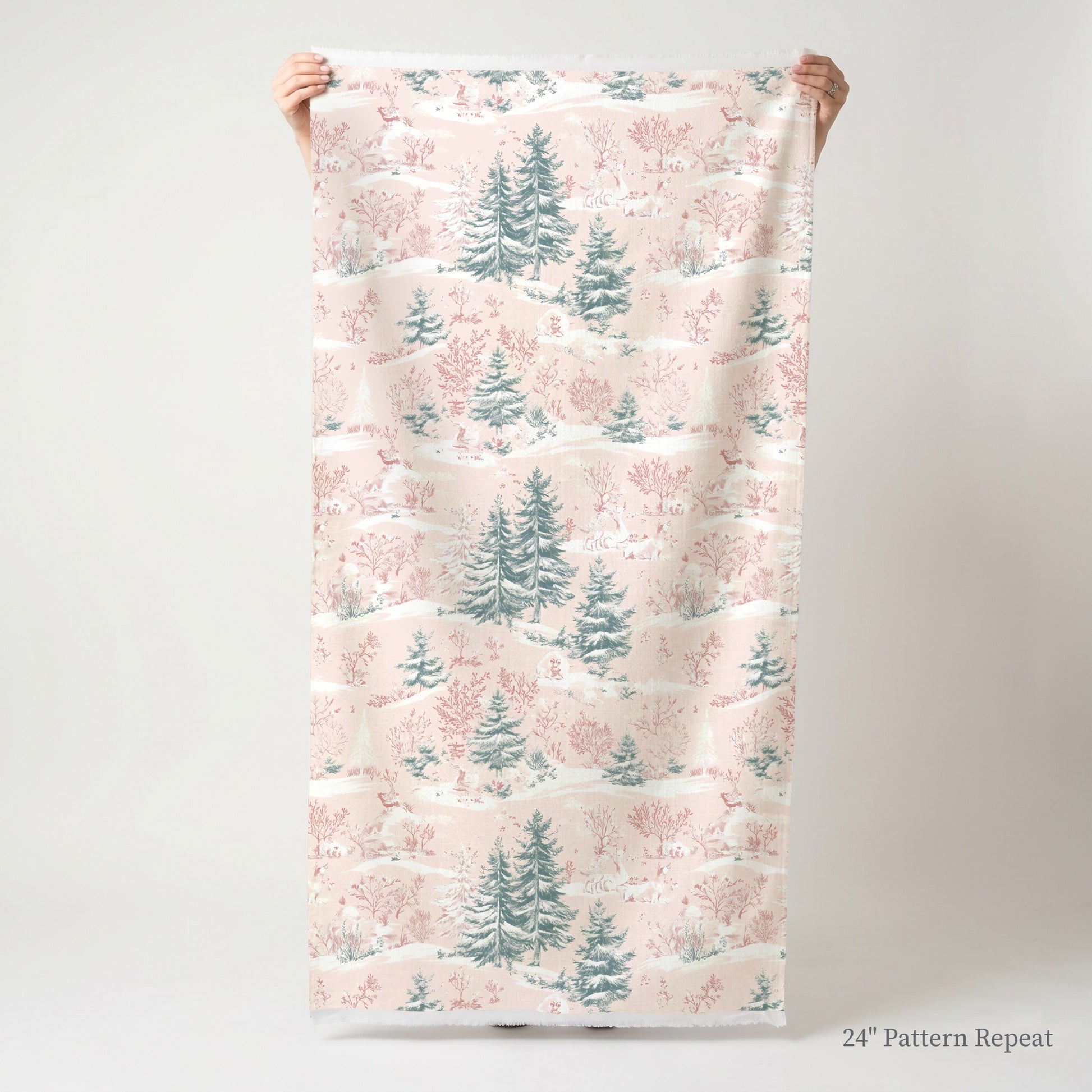 Pastel Frost Toile Fabric by the Yard