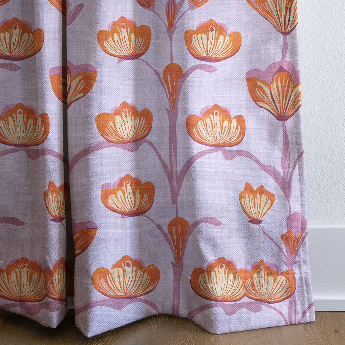 Radiant Vine - Drapery — corner closeup