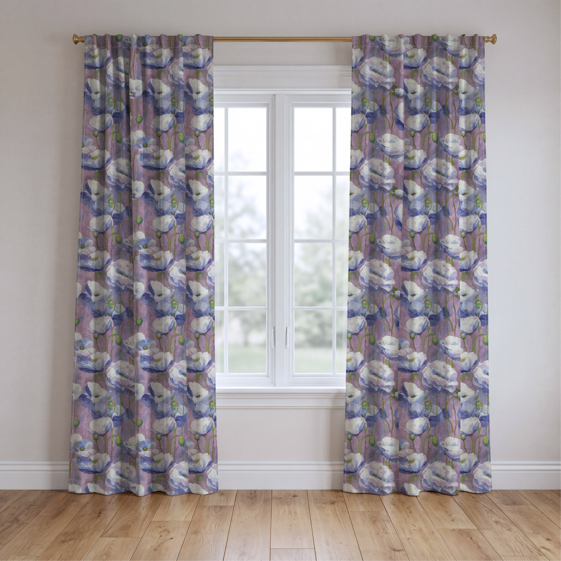 Thistle Brook - Drapery — two panels