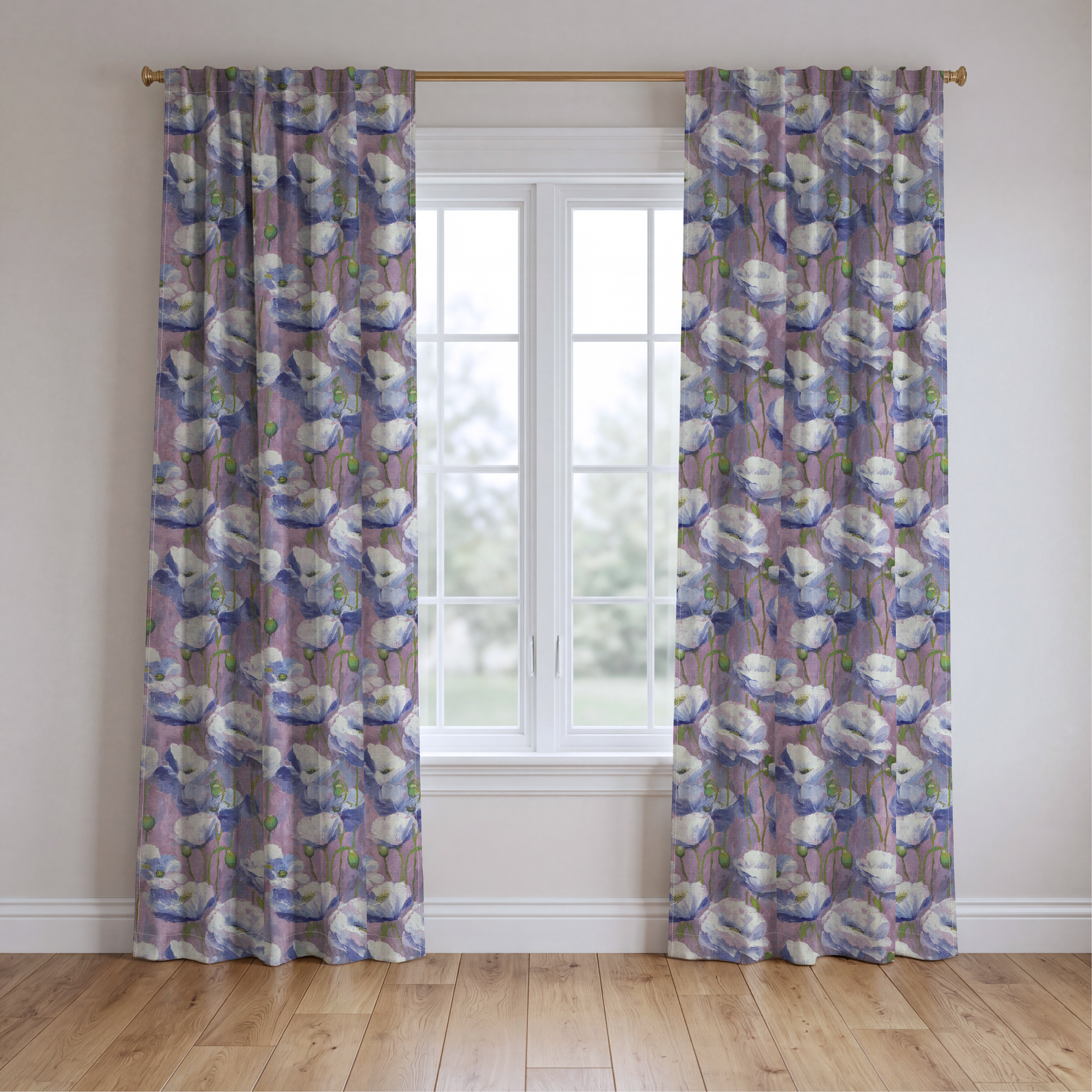 Thistle Brook - Drapery — two panels