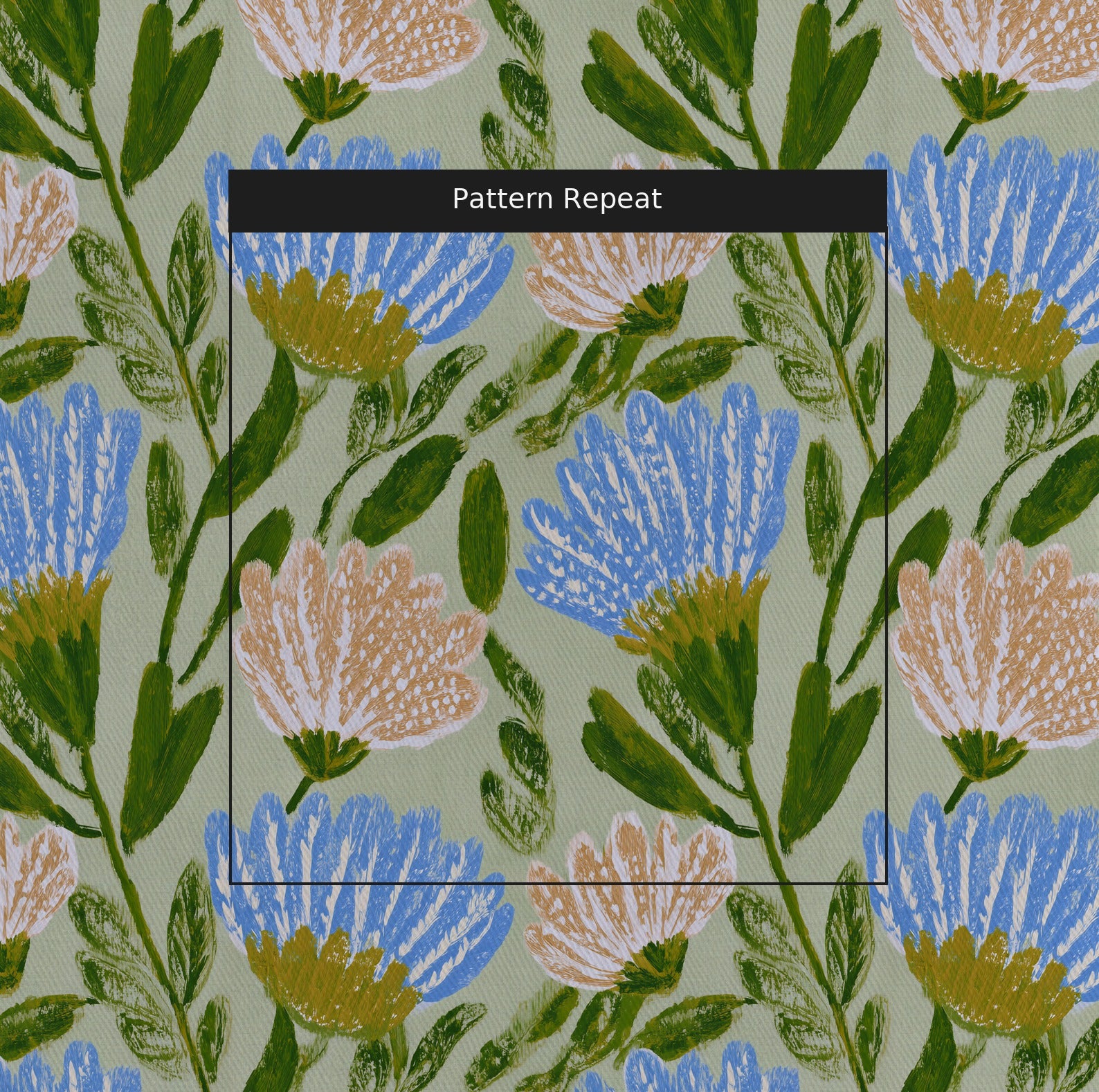 Willa Fabric by the Yard — pattern repeat