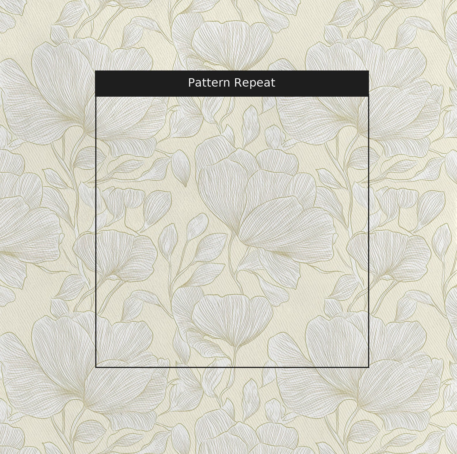Banana Pudding Fabric by the Yard — pattern repeat