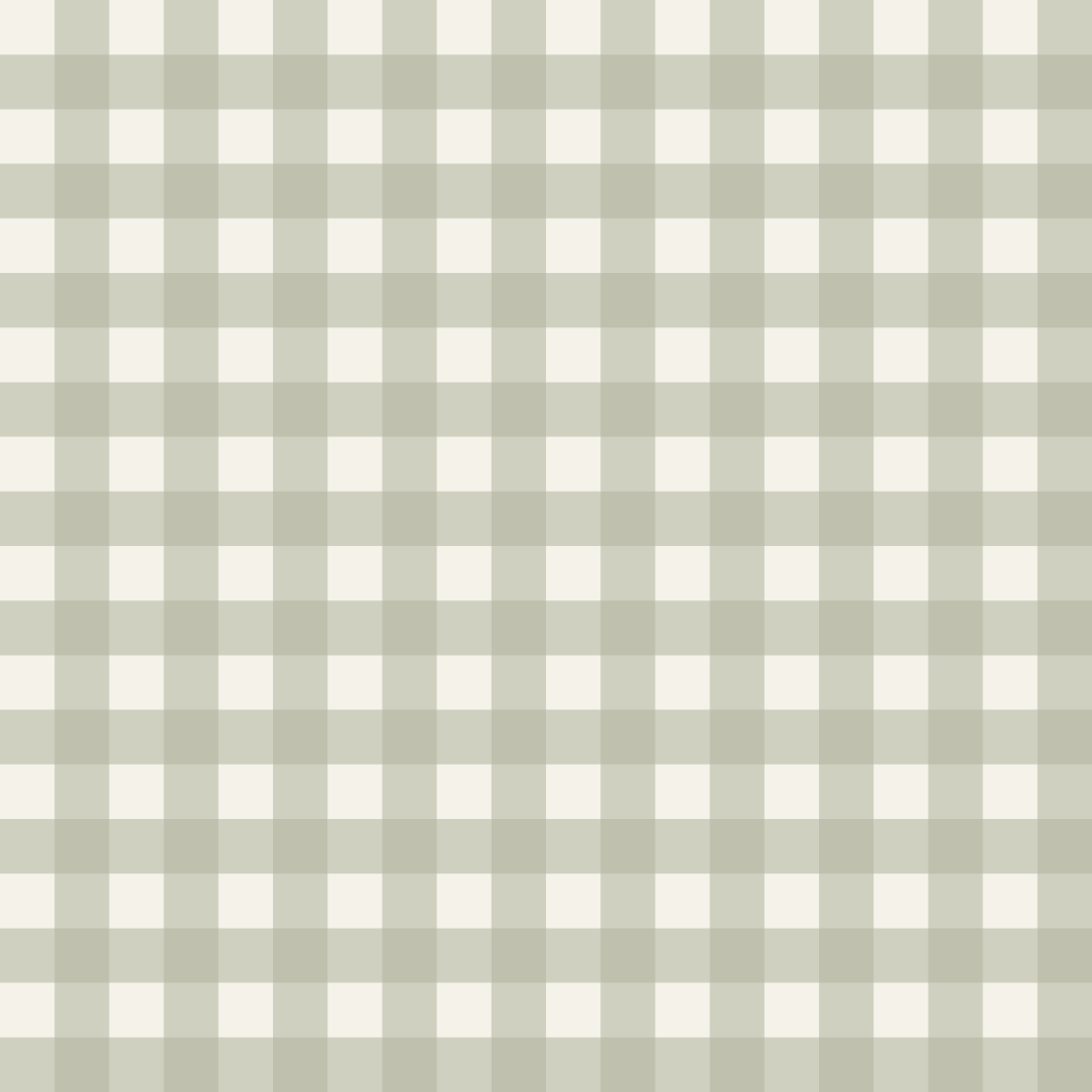 Loose Stems Lichen Gingham Wallpaper