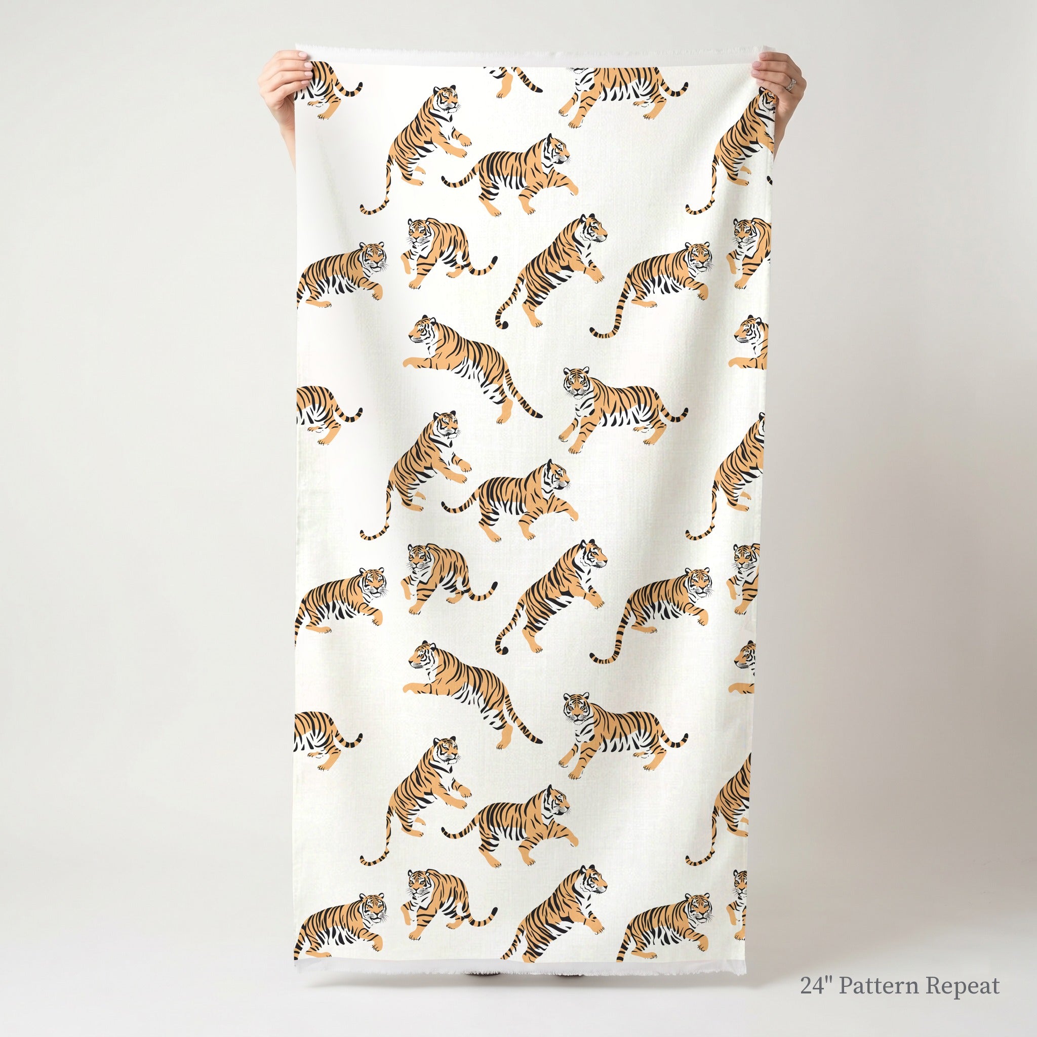 Timeless Tiger Fabric by the Yard