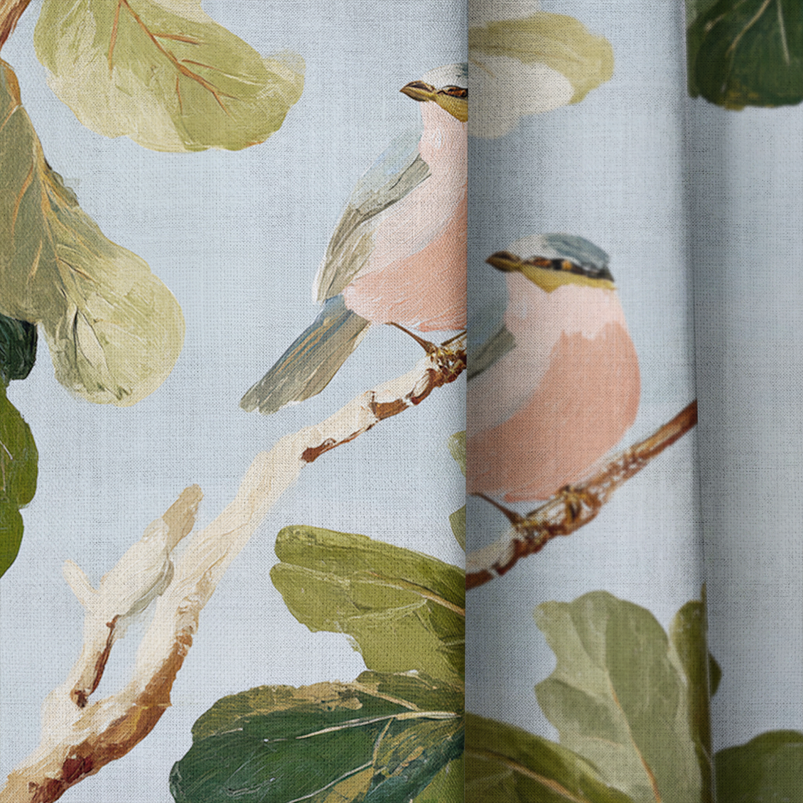 Arden's Birds - Drapery — close up