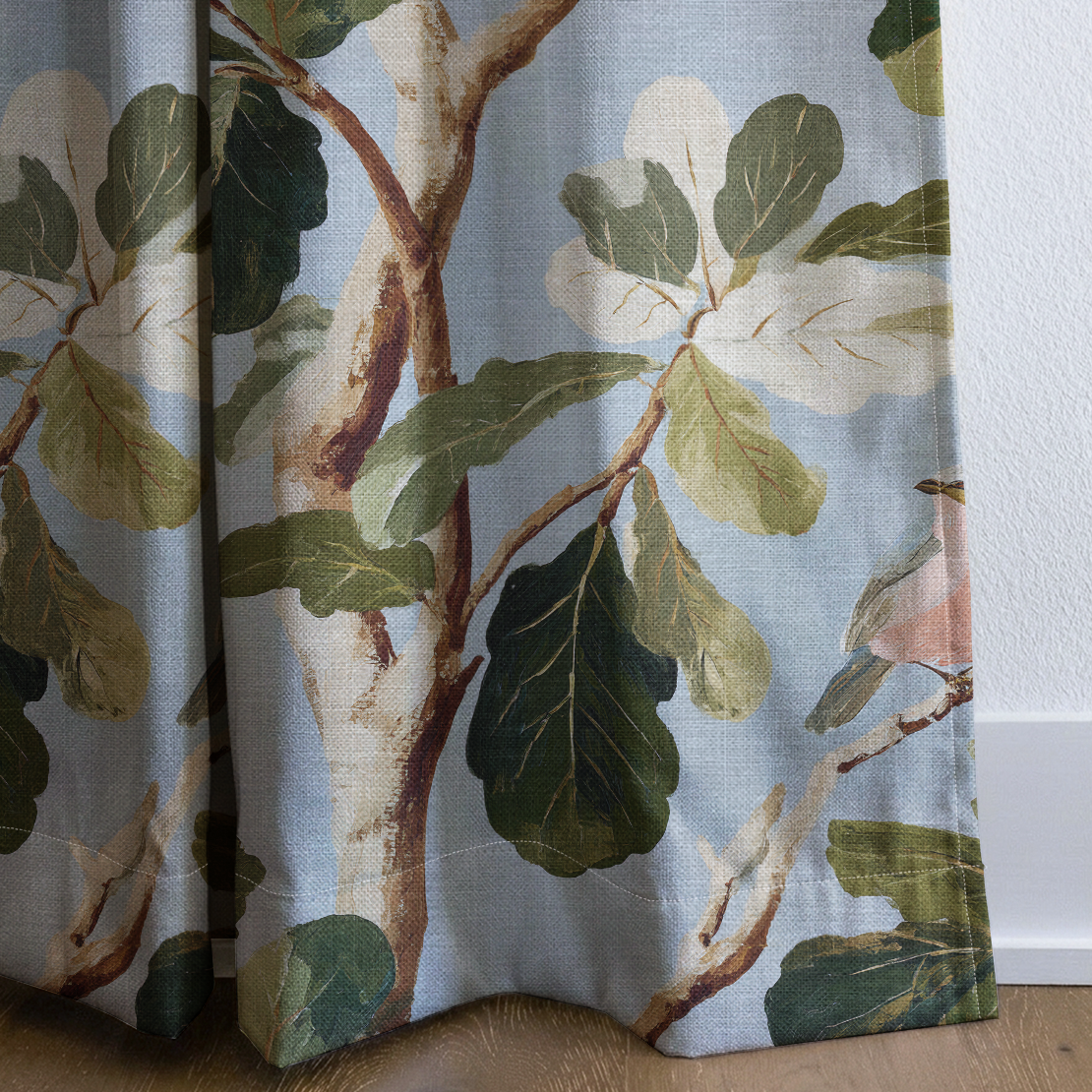 Arden's Birds - Drapery — corner closeup