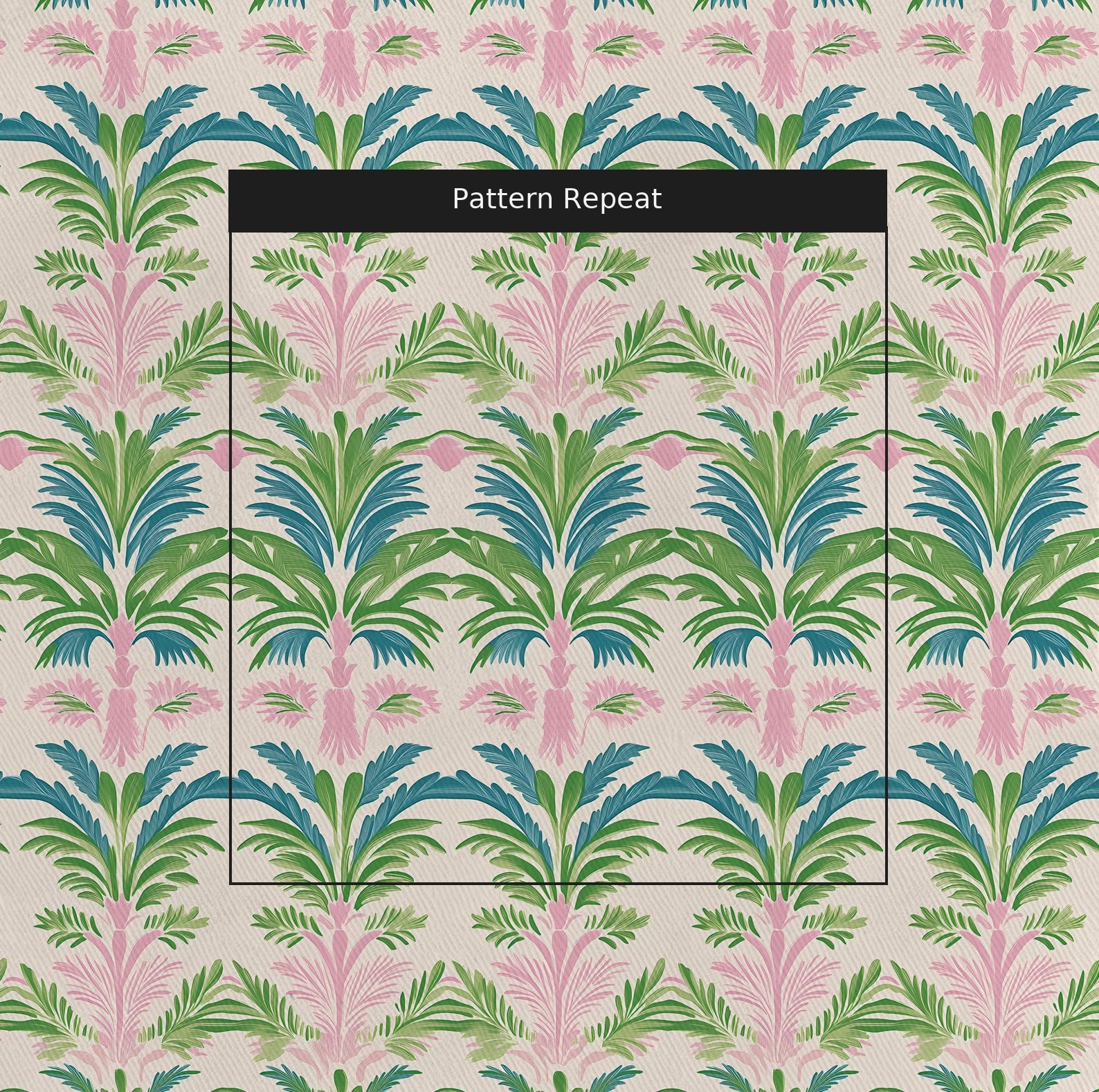 Bellagio Blush Fabric by the Yard — pattern repeat