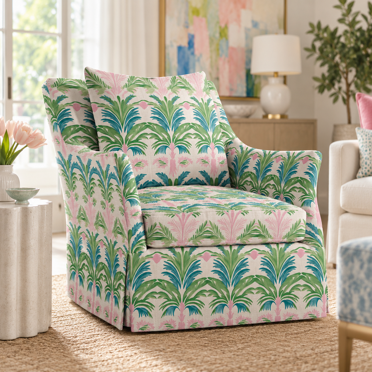 The Eleanor Chair in Bellagio Blush