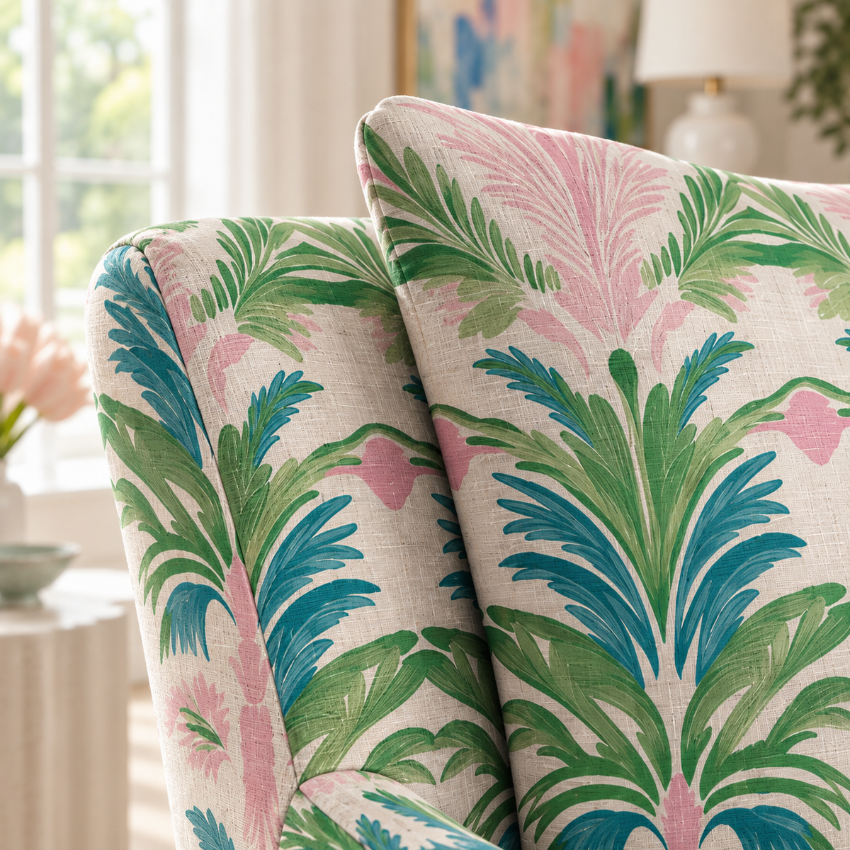 The Eleanor Chair in Bellagio Blush