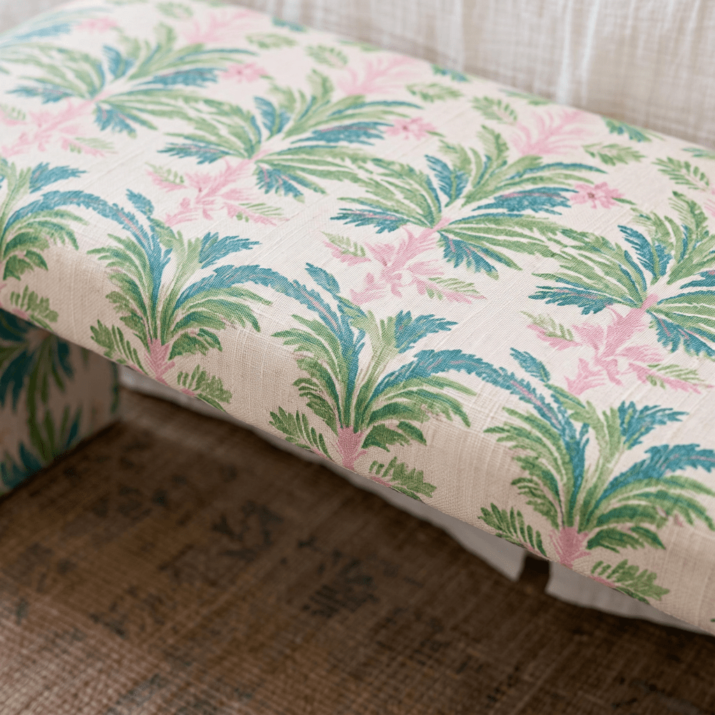 The Lewis Ottoman in Bellagio Blush
