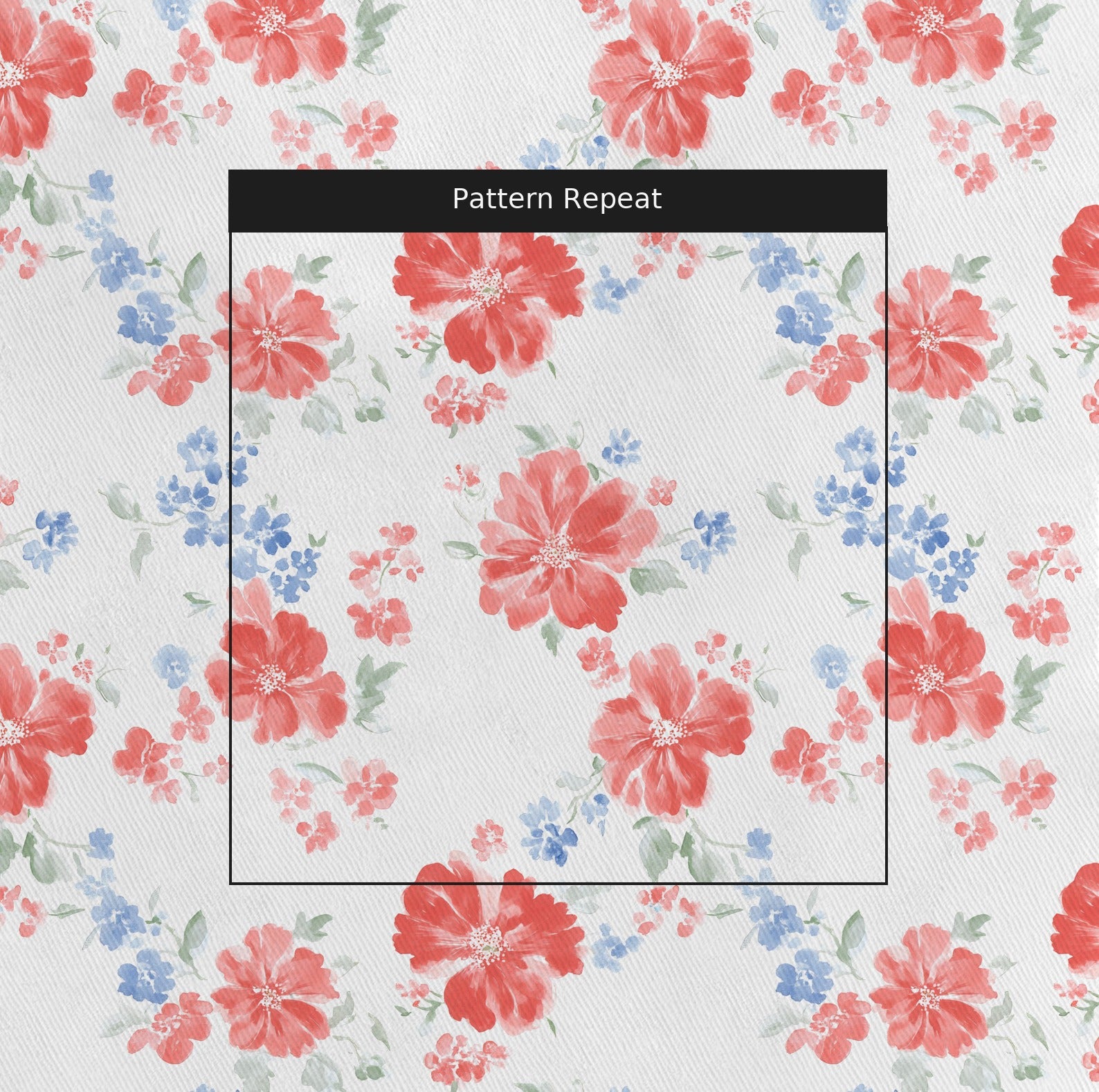 Robin Fabric by the Yard — pattern repeat